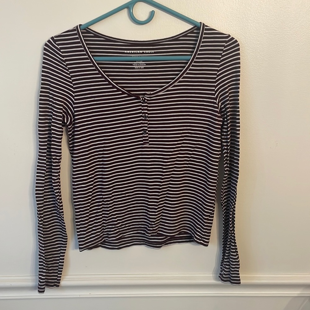 Striped soft and sexy long sleeve
